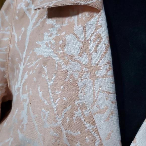 Lafayette 148 linen pink cream blazer euc - Picture 3 of 7
